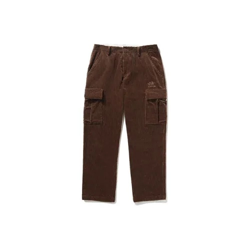 Vision Street Wear Corduroy Series Suit Trousers Unisex Coffee