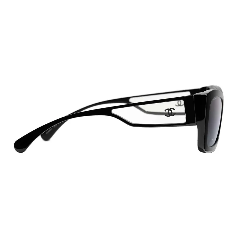 CHANEL Irregular Shape Sunglass Women's-2