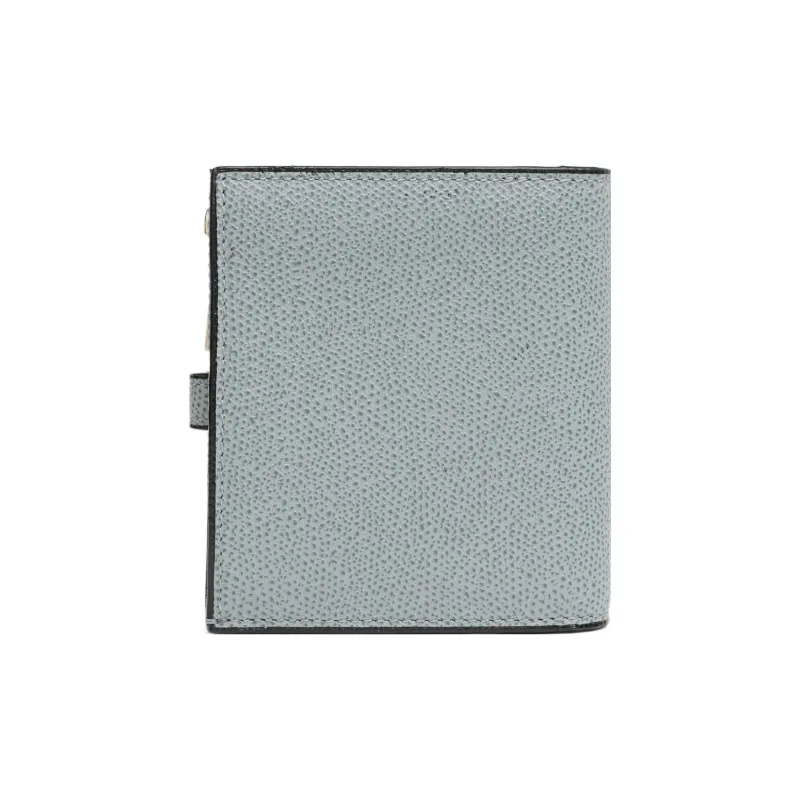 Valextra Calfskin Wallet Women's Smolder Blue-1