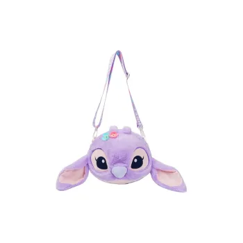 POTDEMIEL Rabbit Fur Crossbody Bag Regular Unisex Purple