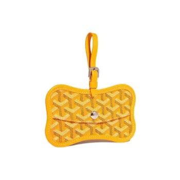 GOYARD Chien Gris Canvas With Leather Pet Bag Merch Unisex Yellow