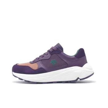 DESCENTE X Paul Smith Collection Anti Slip Wear Resistant Low Top Casual Running Shoes Women's Purple