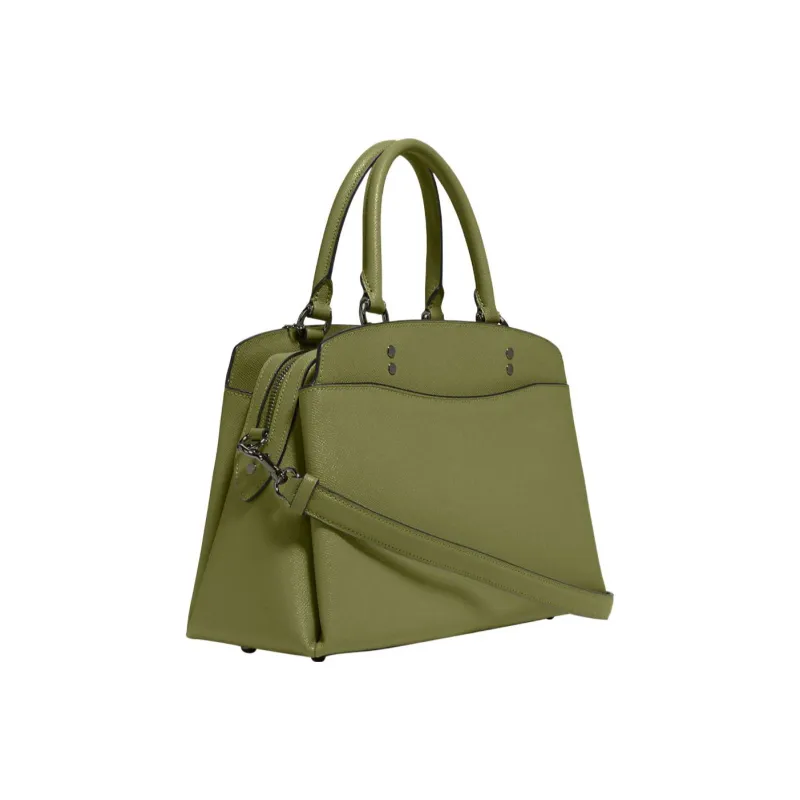 COACH Lillie Cross Grain Leather Shoulder Bag, Crossbody Bag, Handbag Large Size Women's Jasper-1