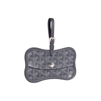 GOYARD Chien Gris Canvas With Leather Pet Bag Merch Unisex Gray