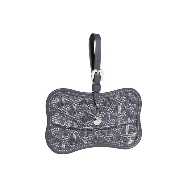 GOYARD Chien Gris Canvas With Leather Pet Bag Merch Unisex Gray-0