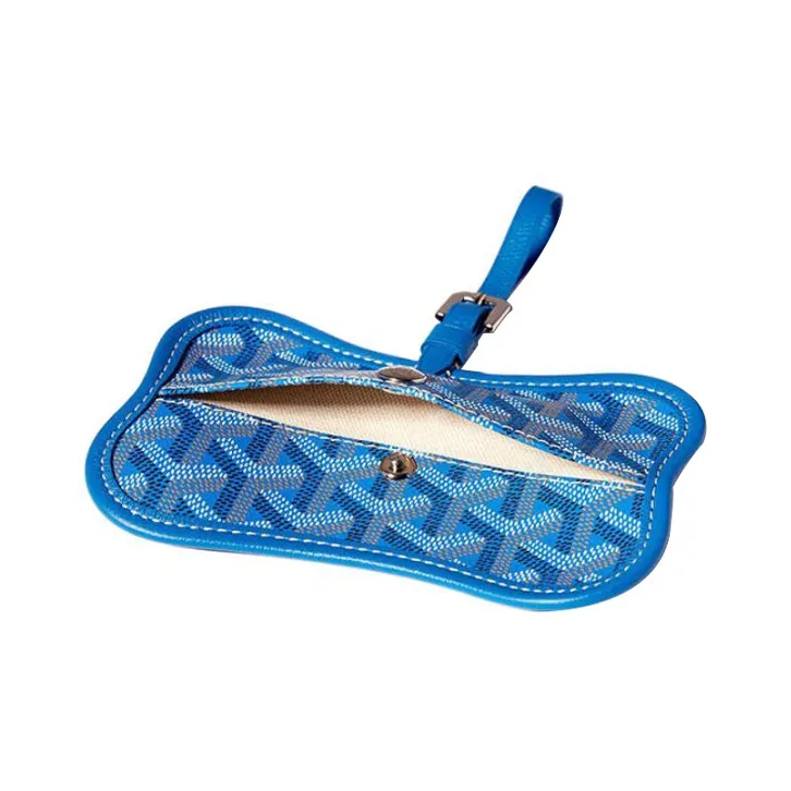 GOYARD Chien Gris Canvas With Leather Pet Bag Merch Unisex Blue-1