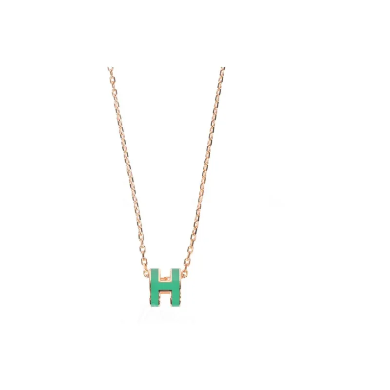 HERMES POP H Collection Metal Necklaces Women's-1