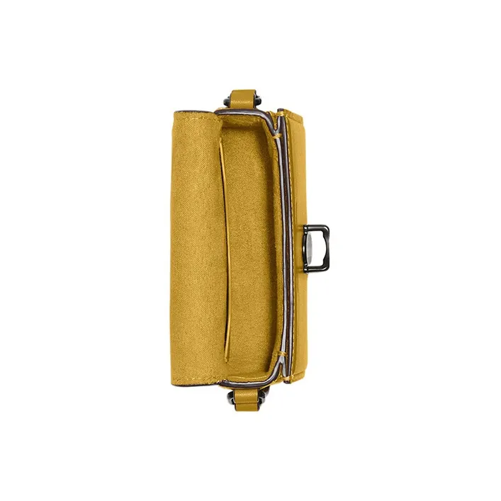 COACH Studio Cow Leather With Leather Shoulder Bag, Crossbody Bag Small Size Women's Light Yellow-2