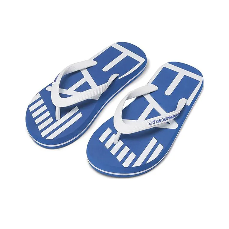 EMPORIO ARMANI EA7 Stylish Sandals Men's Blue White-2