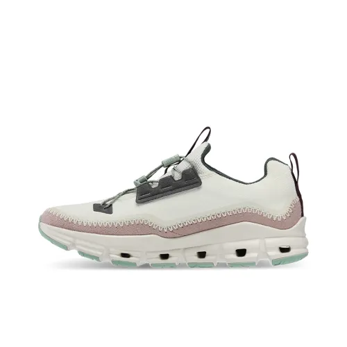 On Cloudaway Running Shoes Women's Low-Top Ice White/Moss Green