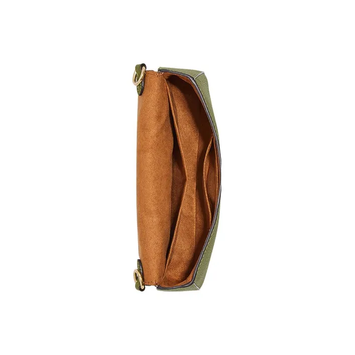 COACH Grace Cow Leather Shoulder Bag, Portable Crossbody Bag Women's Olive Green-2