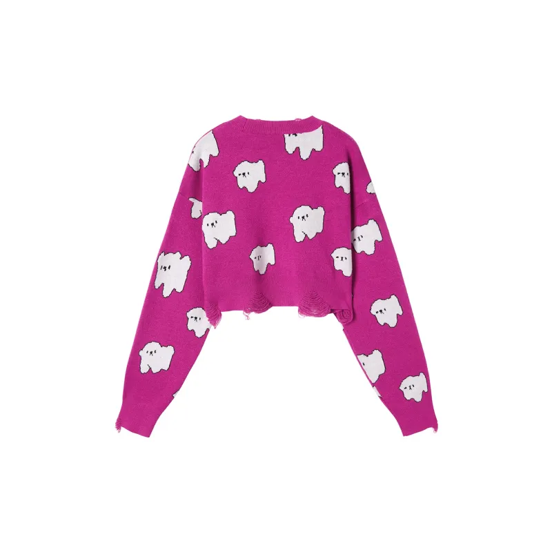 SEENFAAN x FEIHUASANQIAN,YISHUJIA Loose Fit Sweater Women's-3