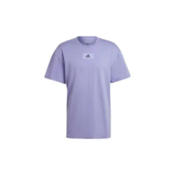 Adidas Drop Shoulder Sleeve T Shirt Men's Purple