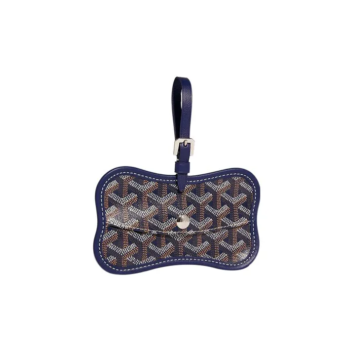 GOYARD Chien Gris Canvas With Leather Pet Bag Merch Unisex Marine Blue-0