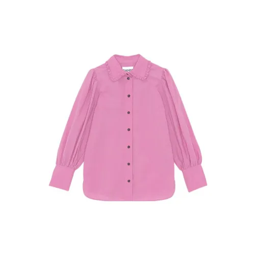 GANNI Shirts Women's Pink