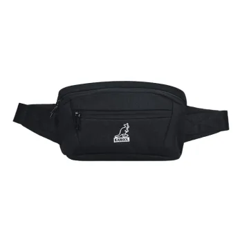 KANGOL Canvas One Shoulder Crossbody Canvas Bag, Sling Bag, Fanny Pack Small Size Men's Black/Blue