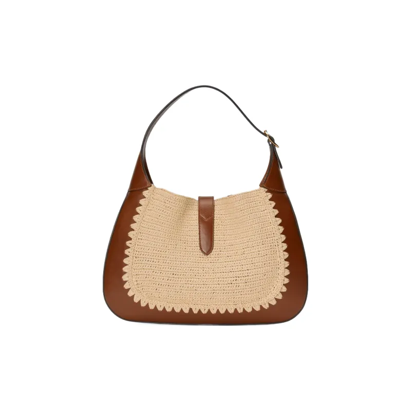 GUCCI Jackie 1961 Fabric With Leather Crescent Shoulder Bag Shoulder Bag Women's-2
