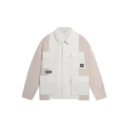 LINING CF Tracing Jackets Men Champagne White