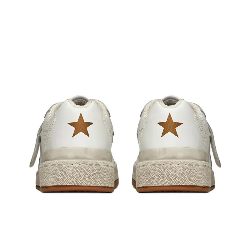 SAINT LAURENT SL24 Low Top Stylish Skateboarding Shoes Men's White-3