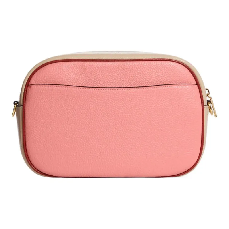 COACH Jamie Refined Pebble Leather Camera Bag Shoulder Bag Crossbody Bag Women's Pink-1