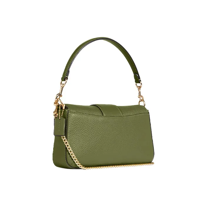 COACH Grace Cow Leather Shoulder Bag, Portable Crossbody Bag Women's Olive Green-1