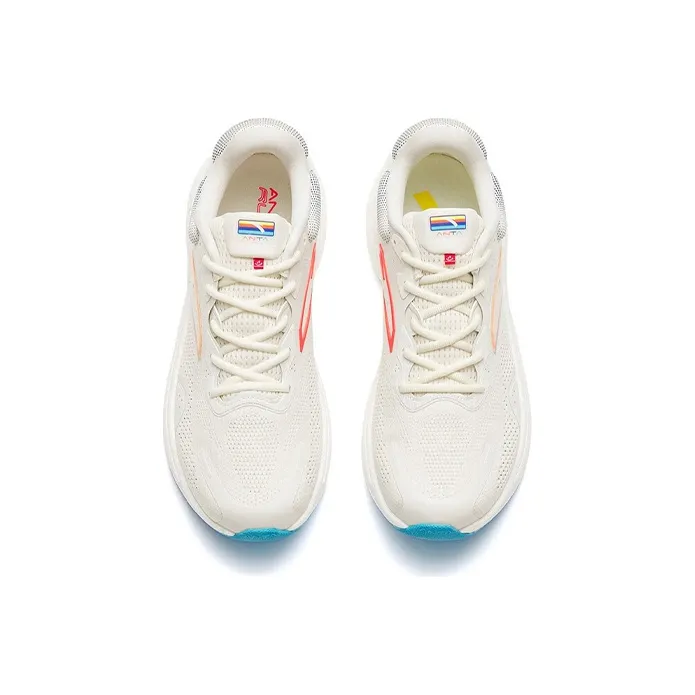 ANTA Running Collection Running Shoes Men Low Top White/Yellow/Sky Blue-2