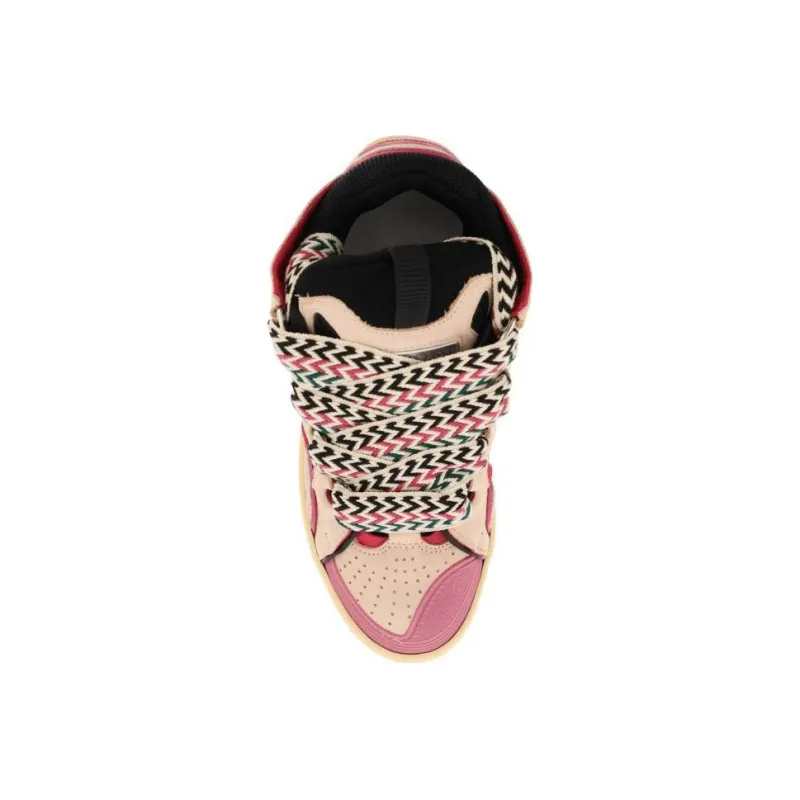 Lanvin Curb Low Top Skateboard Shoes Women's Purple Pink-4