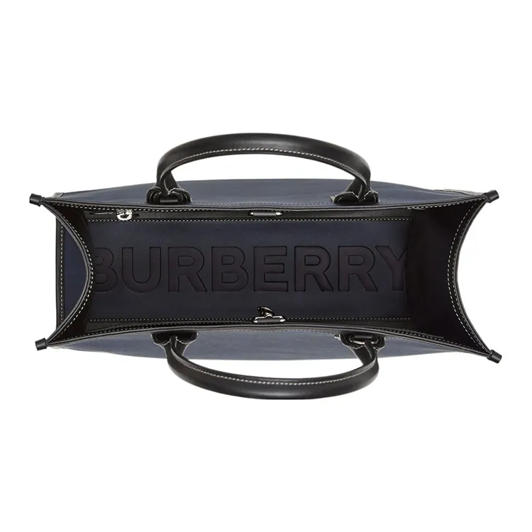 Burberry Slim Vertical Denny Tote Navy-4