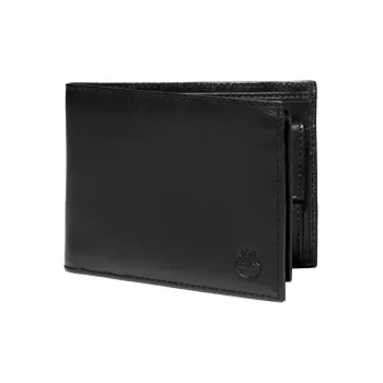 Timberland Cow Leather Wallet Men's Black