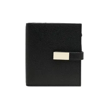 Valextra Calfskin Wallet Women's Black