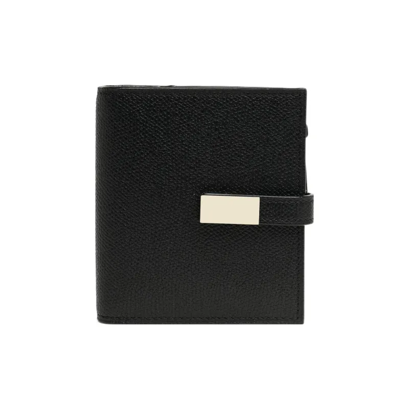 Valextra Calfskin Wallet Women's Black-0