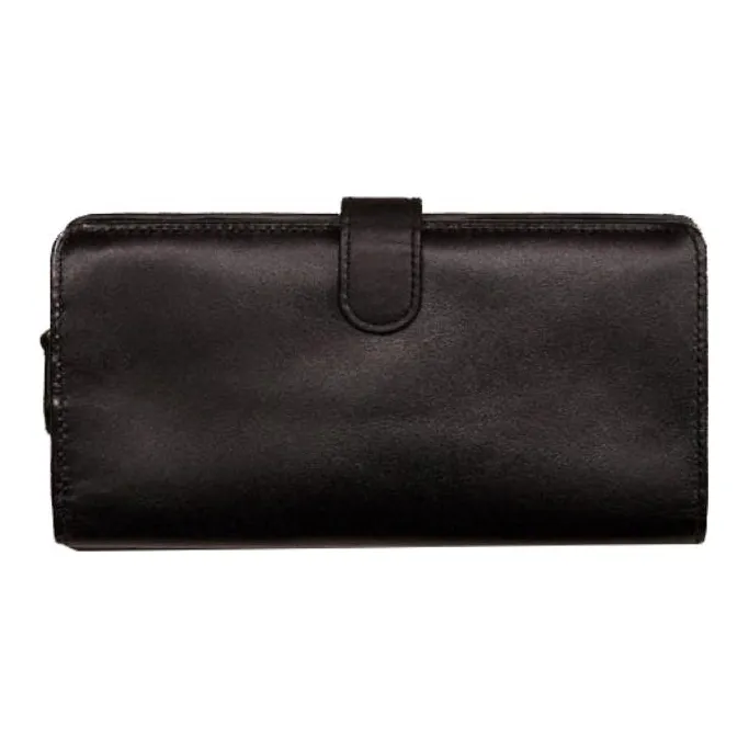 COACH Skinny Wallet Calfskin Clutches Card Holder Wallet Regular Men's Black-1