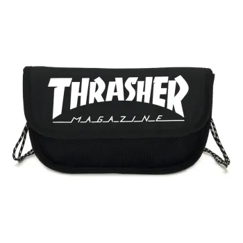 Thrasher Polyester Crossbody Bag Regular Unisex Black White