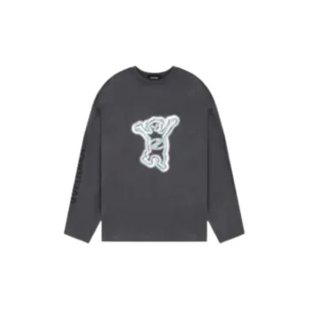WE11DONE Teddy Print Long sleeve T shirt