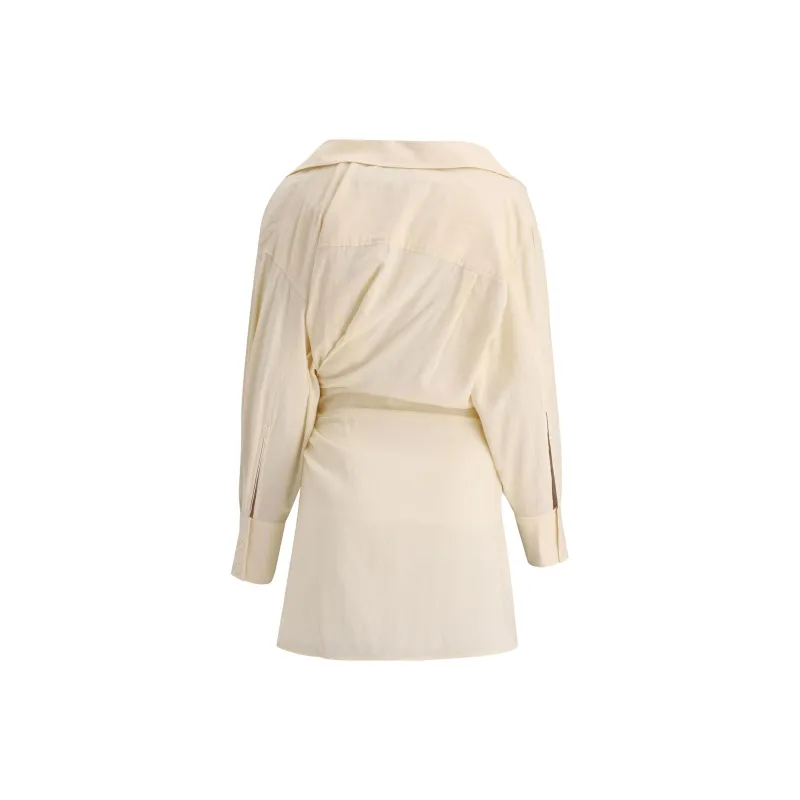 Jacquemus La Robe Agui Dress Off White-1