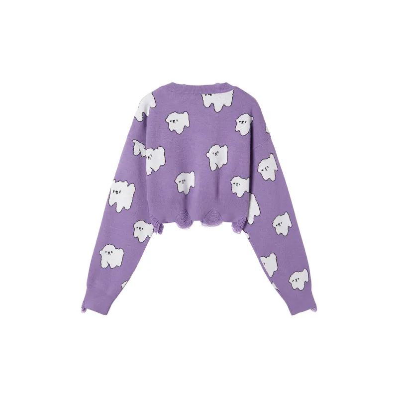 SEENFAAN x FEIHUASANQIAN,YISHUJIA Loose Fit Sweater Women's-1