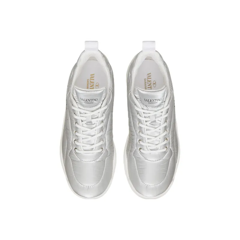 Valentino Gumboy Low-Top Sports Casual Shoes Men's Silver-3