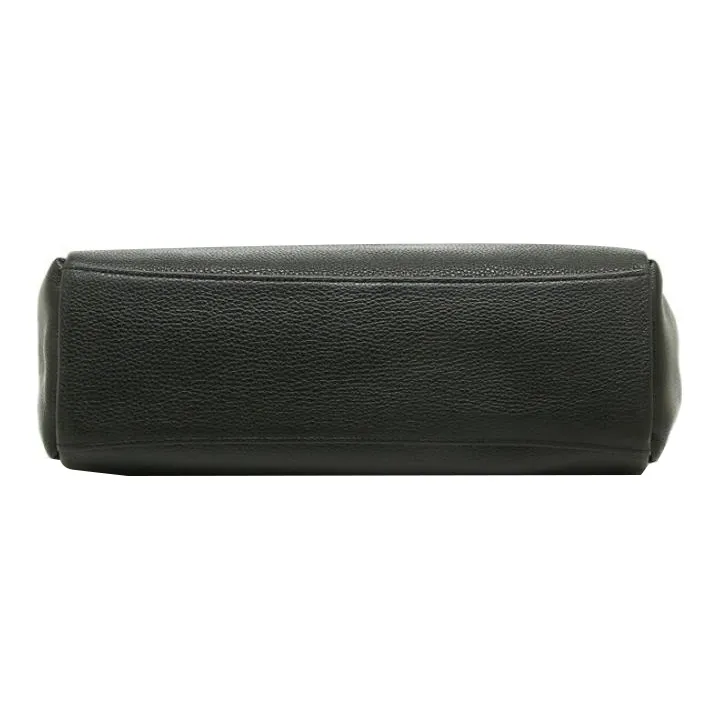 COACH Mia Pebbled Leather Handbag Shoulder Bag Crossbody Bag Large Size Women's Black-4
