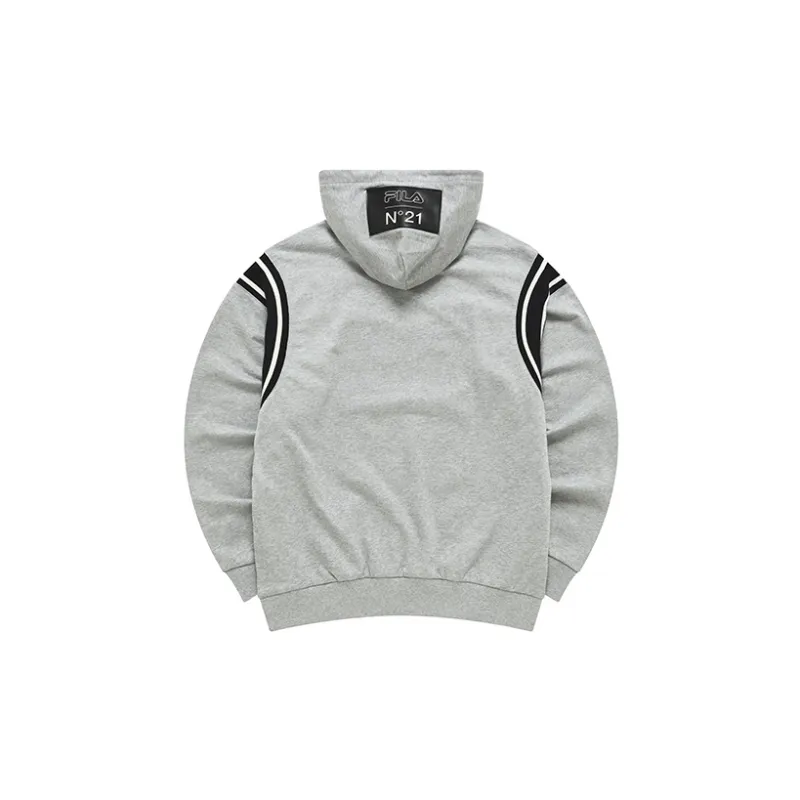 N°21 X FILA FUSION Sweatshirts Unisex Mist Heather Gray-1