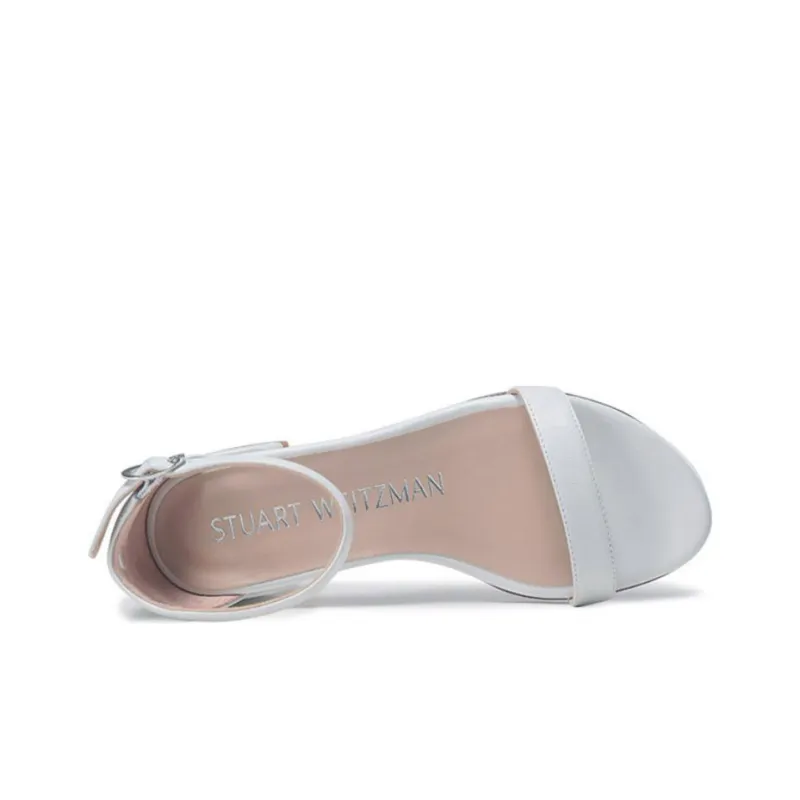 Stuart Weitzman/SW One Strap Sandals Women's White-4