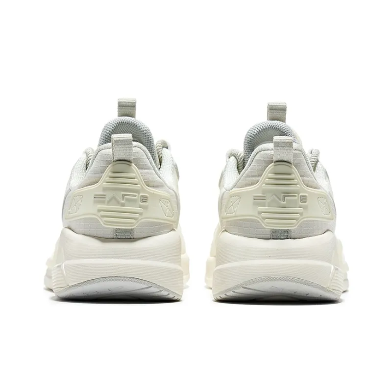 Erke Drifting Cushioned Wear-Resistant Lightweight Low-Top Running Shoes Women's Gray White-3