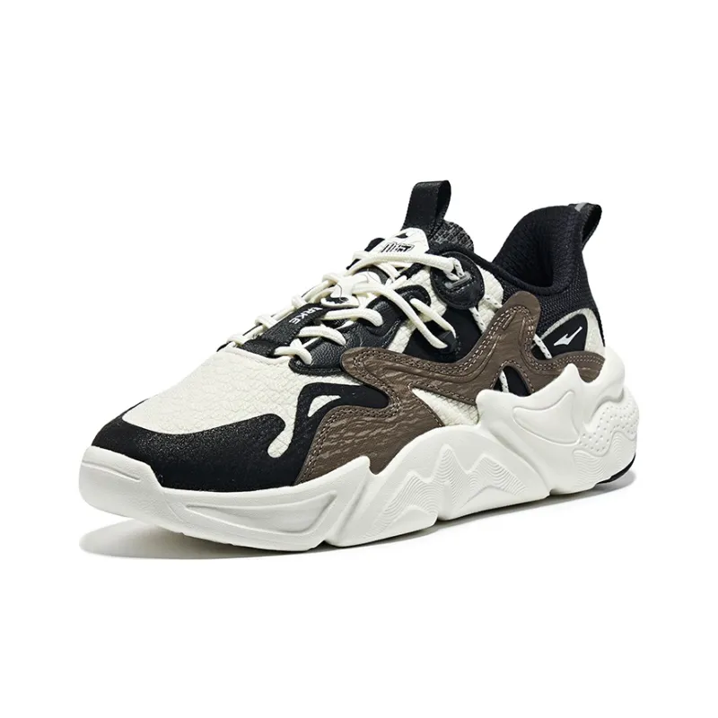 Erke Heaven And Earth Low-Top Sports Casual Shoes Men's Ivory Jet Black-2