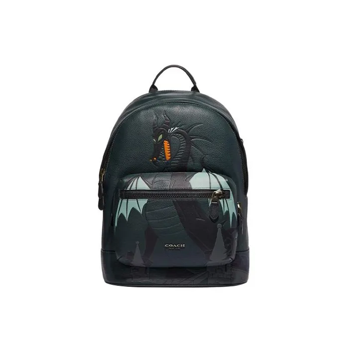 COACH Disney, Collaboration West Leather Backpack Tubas Men's Pine Green-0