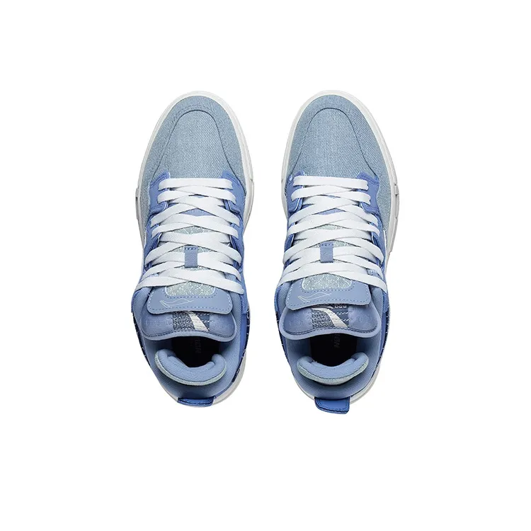LiNing Wei Wu PRO Pro Lightweight And Wear-resistant Low-Top Skateboard Shoes Women's River Blue-2