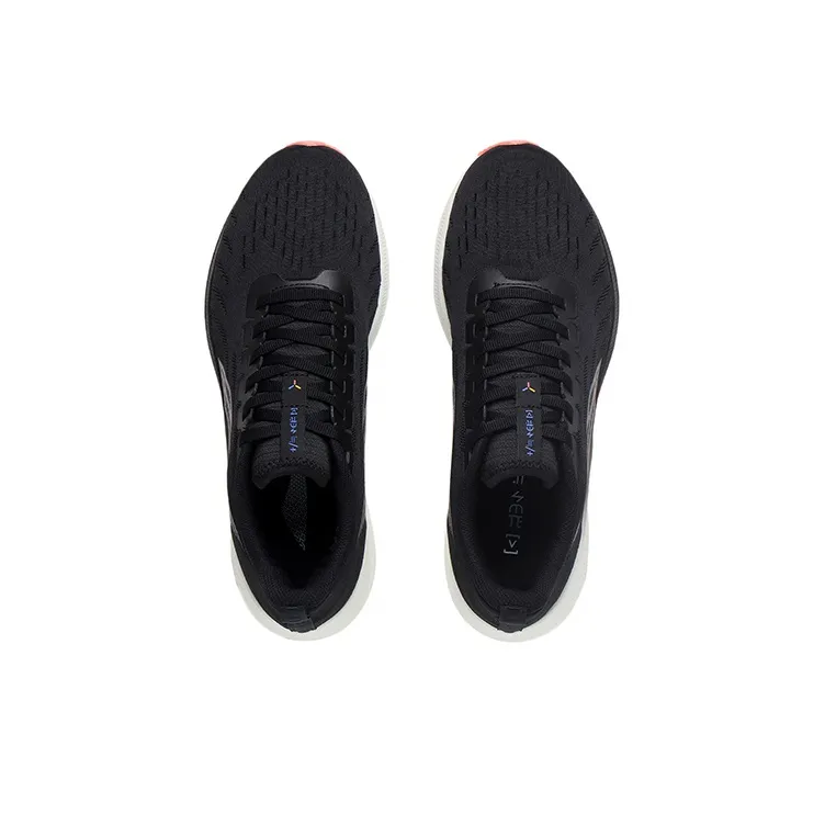 LiNing Red Hare 5 Rebound Cushioning Wear Resistant Slip Resistant Support Low Top Running Shoes Women's Black-2