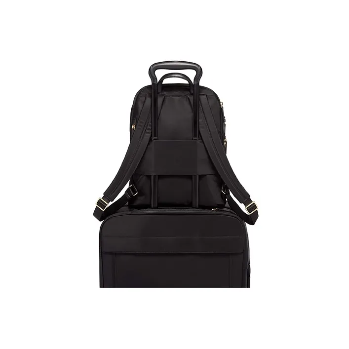 TUMI Voyageur Nylon Backpack Regular Unisex Black/Black Gold-4