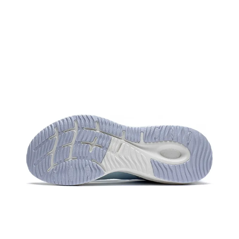 LINING Furious Rider 6.0 Essential Running Shoes Men Low Top Mist White/Light Ice Blue/Light Sea Blue/Orange-4