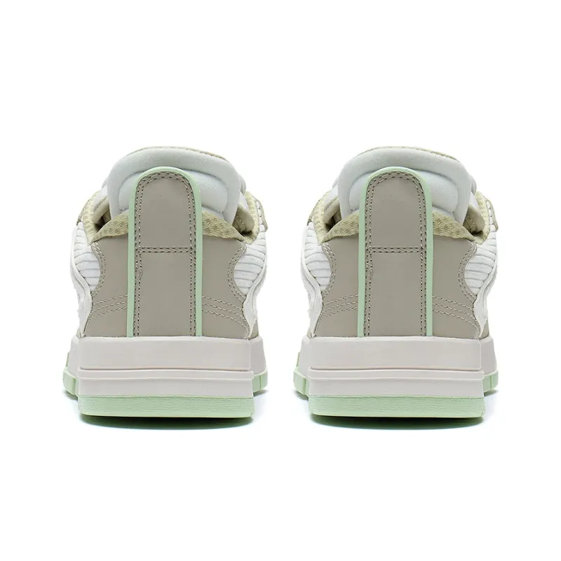 LiNing Wei Wu PRO Pro Anti-Slip Wear-Resistant Low-Top Skateboard Shoes Women's Plain Khaki-3