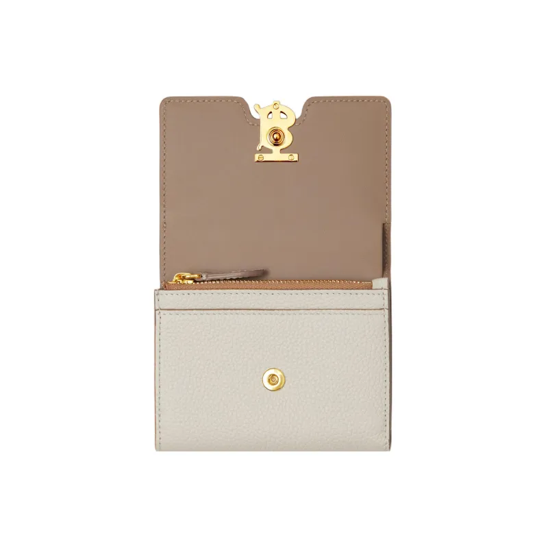 Burberry Calfskin Wallet Women's Camel/Archive Beige/Warm Umber-4