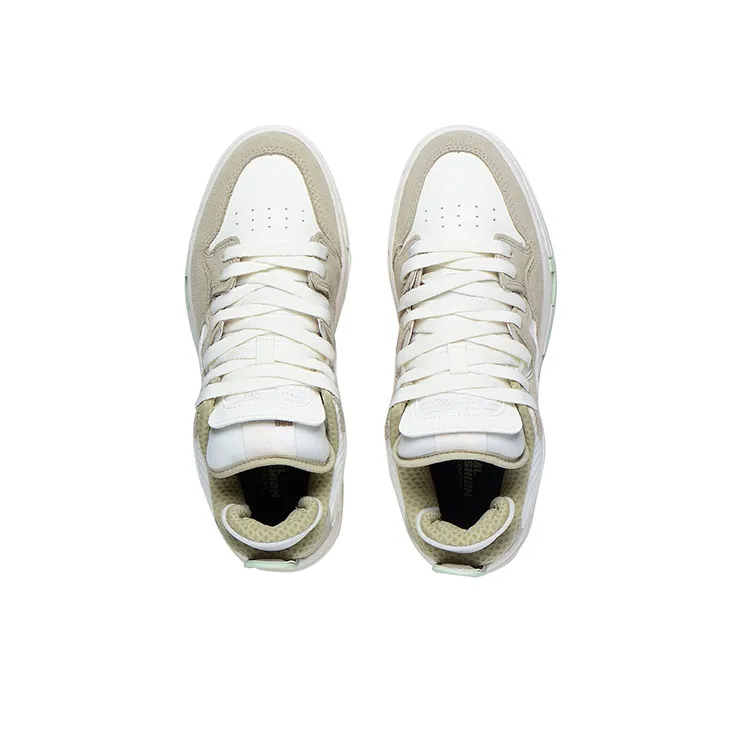 LiNing Wei Wu PRO Pro Anti-Slip Wear-Resistant Low-Top Skateboard Shoes Women's Plain Khaki-2